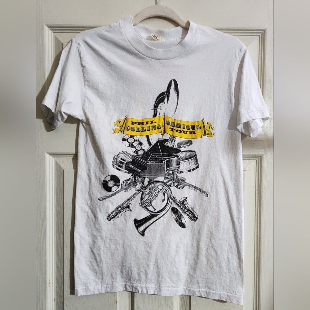 Vintage 1990 Phil Collins Serious Tour Tee